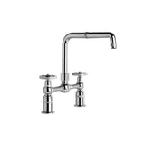 Brodware Industrica Bridge Mounted Kitchen Tap Set