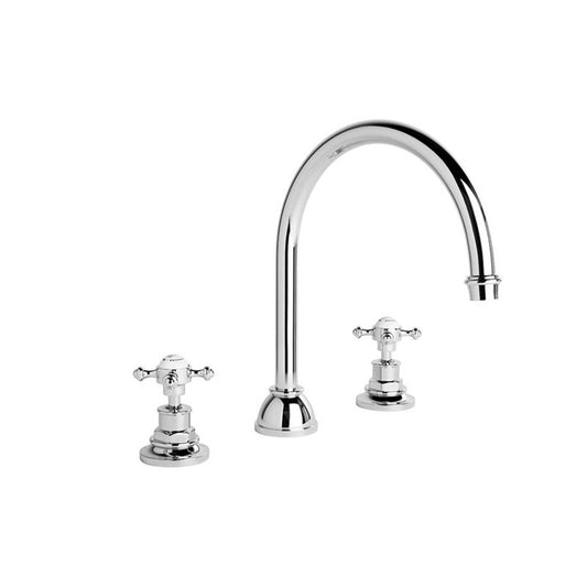 Brodware Winslow Kitchen Set - Gooseneck Spout - Cross Handles