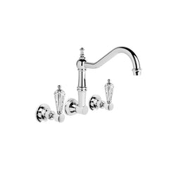 Brodware Winslow Wall Mounted Tapset - Country Spout - Flow Controlled