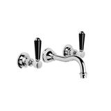 Brodware Winslow Wall Tap Set - 160mm Spout - Flow Controlled