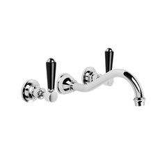 Brodware Winslow Wall Tap Set - 220mm Spout - Flow Controlled