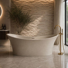 Pietra Bianca Crown Freestanding Bath - 1750