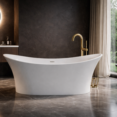 Pietra Bianca Crown Freestanding Bath - 1750