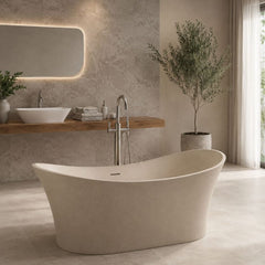 Pietra Bianca Crown Freestanding Bath - 1750