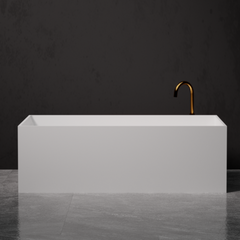 Pietra Bianca Cube Freestanding Bath - 1700