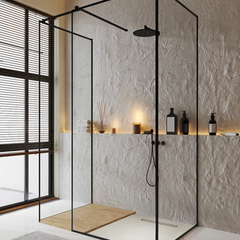 DADOquartz Shower floor in shower display