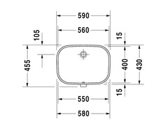 Duravit D-Code Undermount Basin