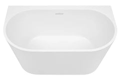 Decina Alegra Back to Wall Freestanding Bath - 1400 to 1700 with Integrated Overflow