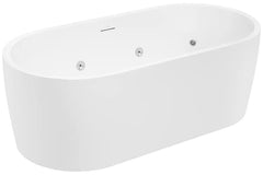 Decina Elisi 1700 Freestanding Spa Bath - 12 Jets with Integrated Overflow