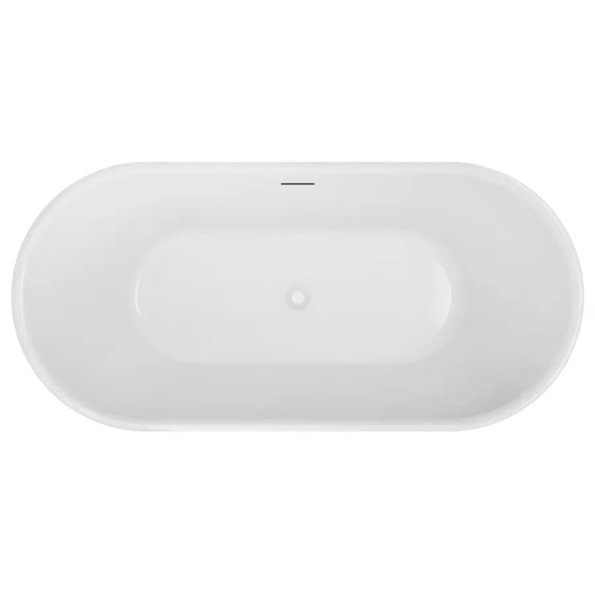 Decina Viva Fluted Freestanding bath  top view