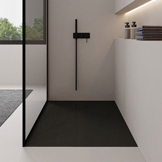 Domus Living Cemento 1000 Shower Floor - Rear Waste