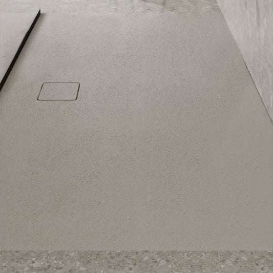 Domus Living Cemento 900 Shower Floor - Rear Waste