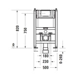 DuraSystem Low Level In Wall Cistern & Frame