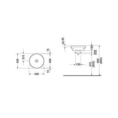 Duravit Architec 400 Undermount Basin