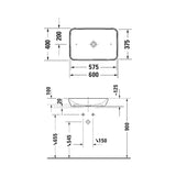 Duravit D-Neo Rectangle Above Counter Basin