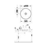 Duravit Sivida Round Above Counter Basin