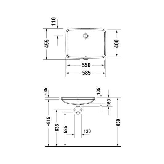 Duravit No.1 Undermount Basin