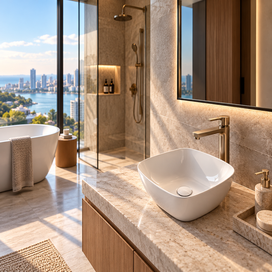Globo T-Edge 380 Soft Square Above Counter Basin