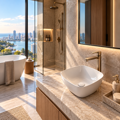 Globo T-Edge 380 Soft Square Above Counter Basin