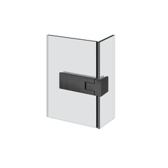 Gessi Shower G - 90° Rigato right glass-glass long Hinge with lift function
