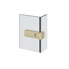 Gessi Shower G - 90° Rigato right glass-glass long Hinge with lift function