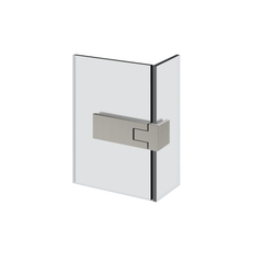 Gessi Shower G - 90° Rigato right glass-glass long Hinge with lift function