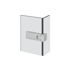Gessi Shower G - 90° Rigato right glass-glass long Hinge with lift function