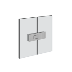 Gessi Shower G - Rigato 180° Right glass-glass Hinge with lift function