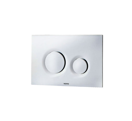 TOTO ABS Toilet Flush Plate with Round Buttons