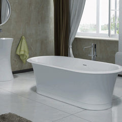 Pietra Bianca Rome Freestanding Bath - 1800