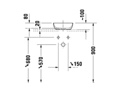 Duravit Sivida Square Above Counter Basin