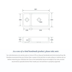 Shaws Hawkshaw 900 Butler Sink