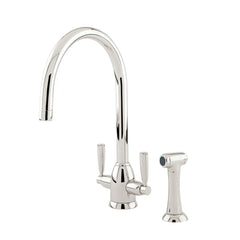 Perrin & Rowe Silverdale Kitchen Mixer with Spray Rinse