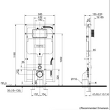 TOTO In Wall Cistern & Frame with Auto Flush