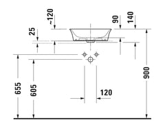 Duravit White Tulip Above Counter Basin