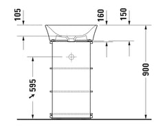 Duravit White Tulip Above Counter Basin