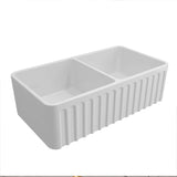 Turner Hastings White Novi Double Farmhouse Sink