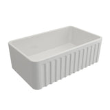 Turner Hastings White Novi Single Farmhouse Sink