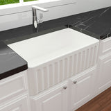 Turner Hastings White Novi Single Farmhouse Sink