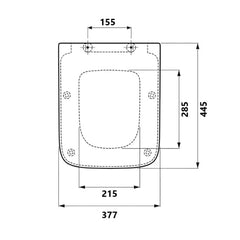 Villeroy & Boch Architectura SQ Soft Close Seat & Cover
