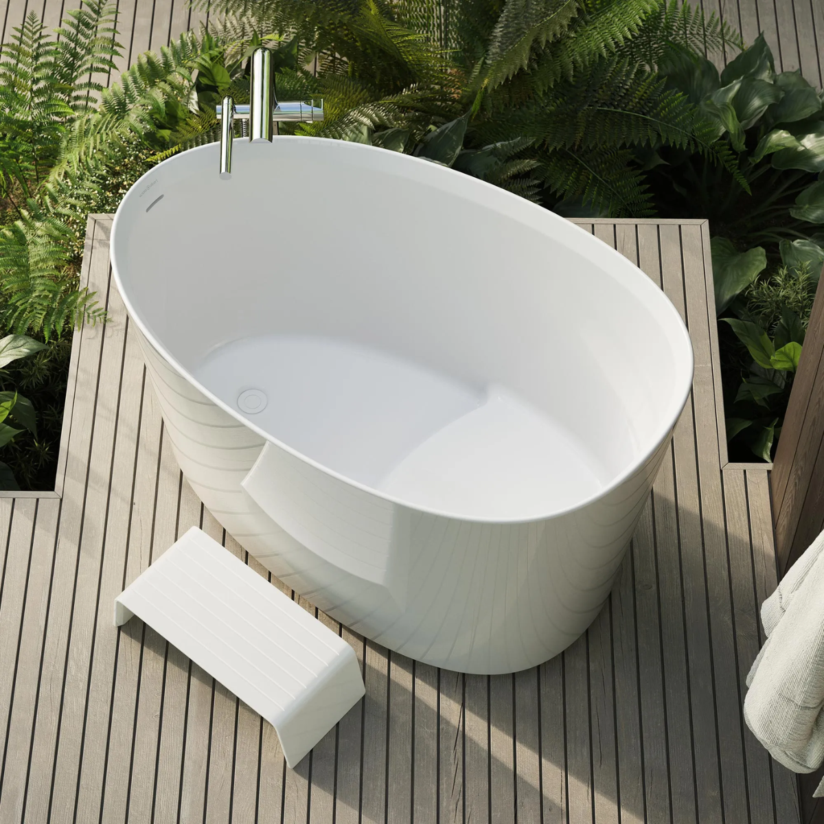Victoria+ Albert Kerid  freestanding bath outdoor