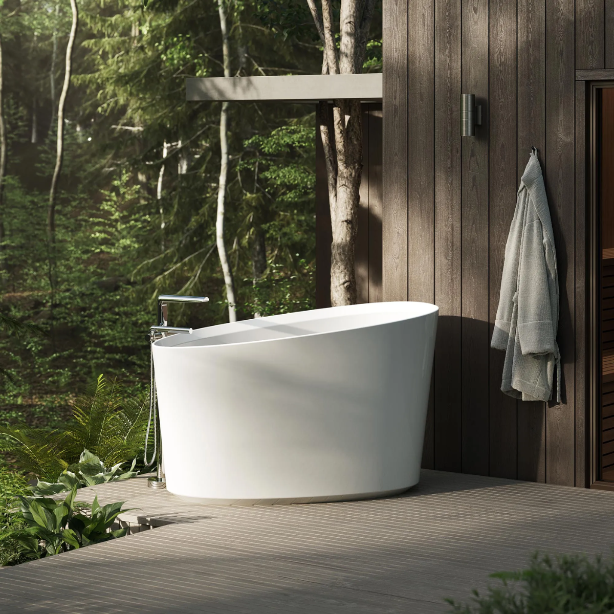 Victoria+ Albert Kerid  freestanding bath outdoor lifestyle