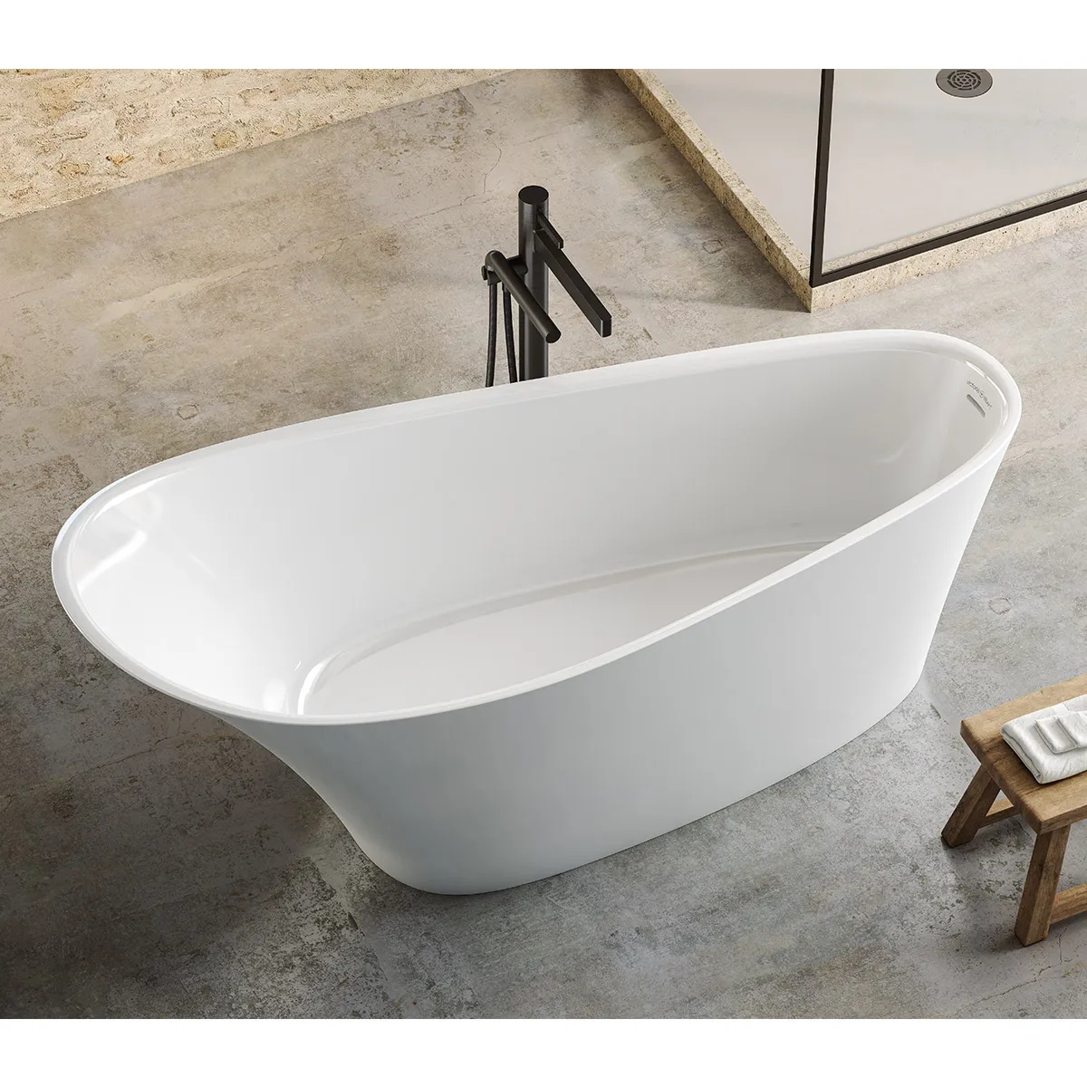 Victoria+ Albert ledro freestanding bath design placement