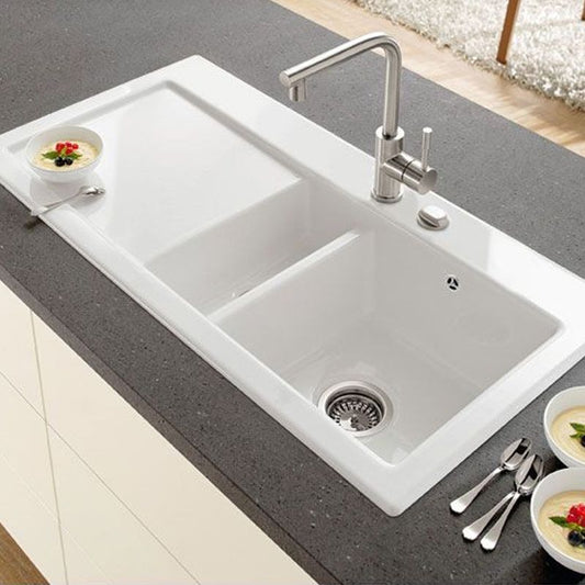 Villeroy & Boch Siluet 1000 Kitchen Sink with Drainer