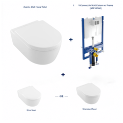 Villeroy & Boch Avento Promotional Package — Avento Wall Hung Toilet + ViConnect Cistern