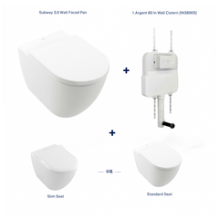 Villeroy & Boch Subway 3.0 Promotional Package — TwistFlush Wall Faced Toilet + Argent 80 Cistern