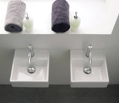 Studio Bagno Apartment 30R — Wall-Hung Basin — 1 Tap Hole