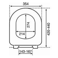 Argent Wave Soft Close Seat & Cover With Quick Release