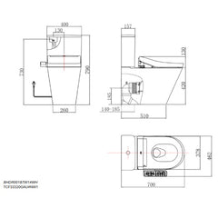 B&H Dara Back to Wall + TOTO S2 Washlet