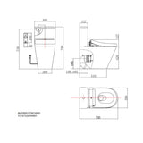 B&H Dara Back to Wall + TOTO S7 Washlet